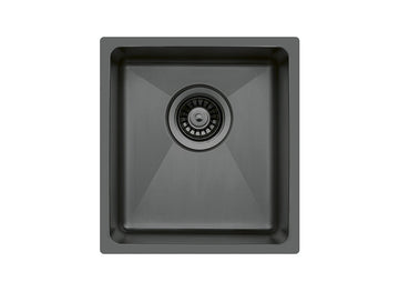 15 inch Stainless Steel Undermount Single Bowl Black Bar Sink - Pro 15 Black - Sink Depot